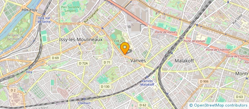 localisation de l'entreprise MONSIEUR MAXIME LEBORGNE  VANVES