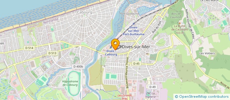 localisation de l'entreprise MONSIEUR MAXIME LEBRET  DIVES-SUR-MER