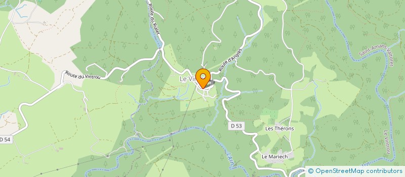 localisation de l'entreprise MONSIEUR MAXIME LEBRUN  LE VINTROU