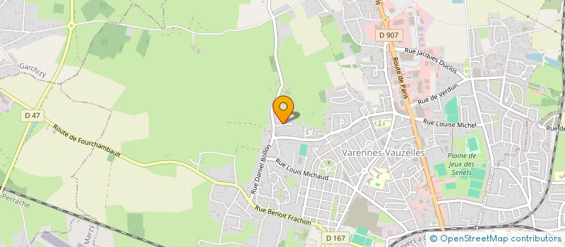 localisation de l'entreprise MONSIEUR MAXIME LECLERC  VARENNES-VAUZELLES