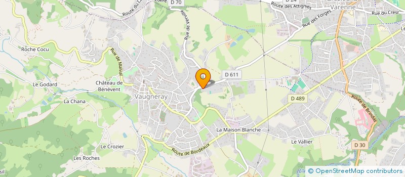 localisation de l'entreprise MONSIEUR MAXIME LECLERCQ  VAUGNERAY