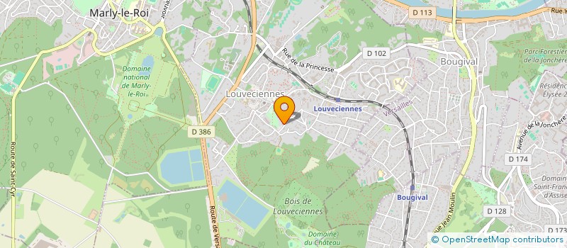 localisation de l'entreprise MONSIEUR MAXIME LECOURTIER  LOUVECIENNES