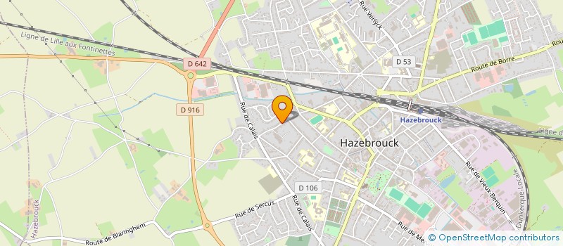 localisation de l'entreprise MONSIEUR MAXIME LEFEBVRE  HAZEBROUCK