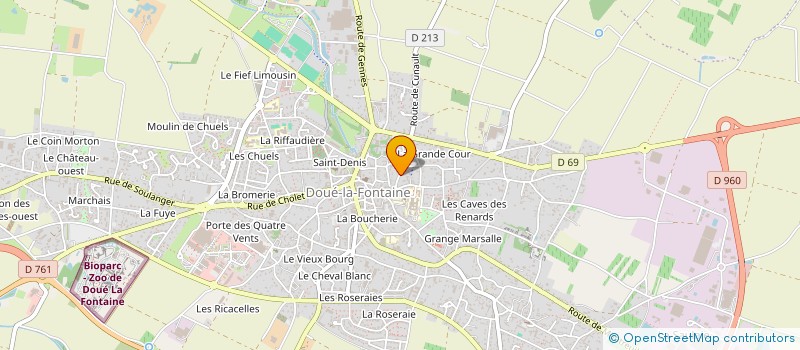 localisation de l'entreprise MONSIEUR MAXIME LEFORT  DOUE-EN-ANJOU