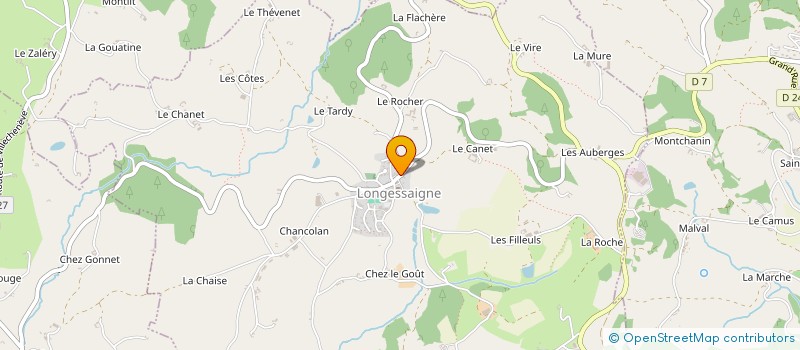 localisation de l'entreprise MONSIEUR MAXIME LEFRANC  LONGESSAIGNE