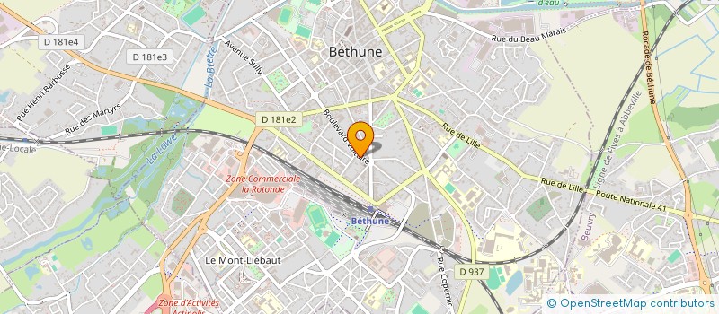 localisation de l'entreprise MONSIEUR MAXIME LEMAIRE  BETHUNE