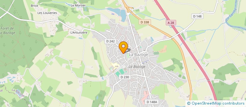 localisation de l'entreprise MONSIEUR MAXIME LEMERCIER  LA BAZOGE