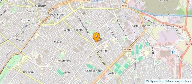 localisation de l'entreprise MONSIEUR MAXIME LEPERS à ROUBAIX