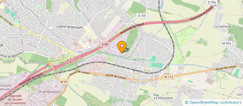 localisation de l'entreprise MONSIEUR MAXIME LEROY  LAPEYROUSE-FOSSAT