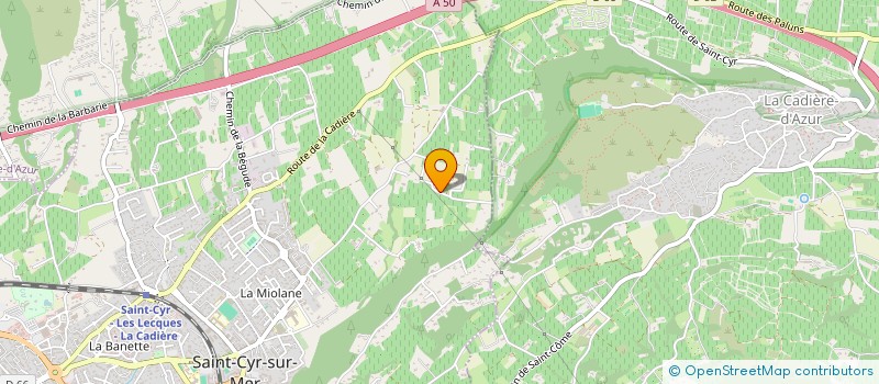 localisation de l'entreprise MONSIEUR MAXIME LERUDE à SAINT-CYR-SUR-MER