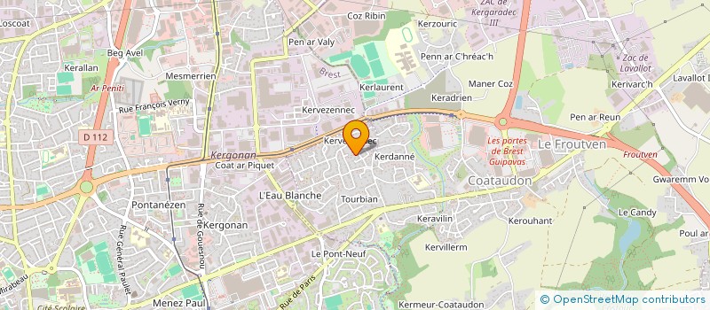 localisation de l'entreprise MONSIEUR MAXIME LESCOP  GUIPAVAS