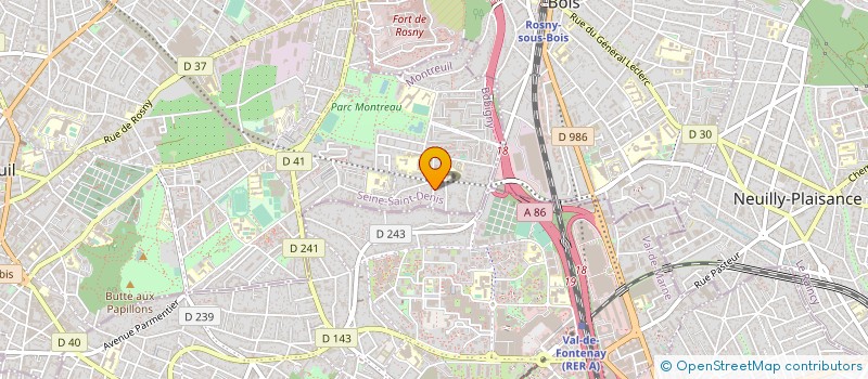 localisation de l'entreprise MONSIEUR MAXIME LESCURE  MONTREUIL