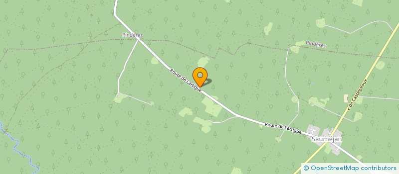 localisation de l'entreprise MONSIEUR MAXIME LESTRADE  SAUMEJAN