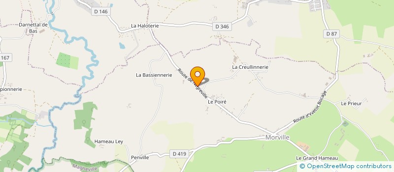 localisation de l'entreprise MONSIEUR MAXIME LETERRIER  MORVILLE