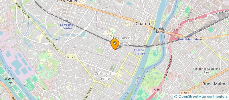 localisation de l'entreprise MONSIEUR MAXIME LEVESQUE  CHATOU