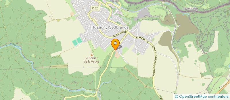 localisation de l'entreprise MONSIEUR MAXIME LIBERT  HUSSIGNY-GODBRANGE