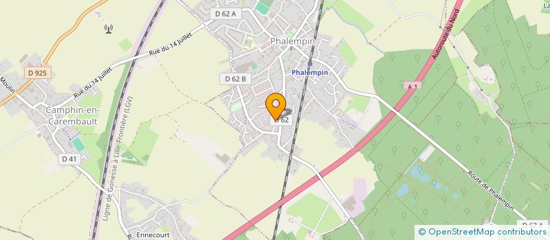 localisation de l'entreprise MONSIEUR MAXIME LIETART  PHALEMPIN