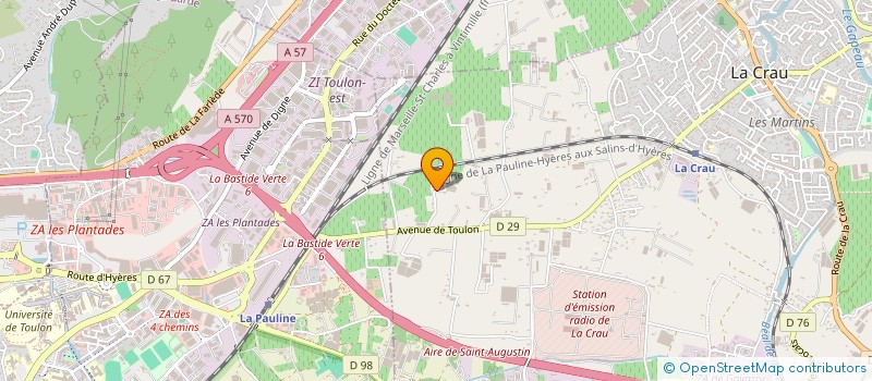 localisation de l'entreprise MONSIEUR MAXIME LION  LA CRAU