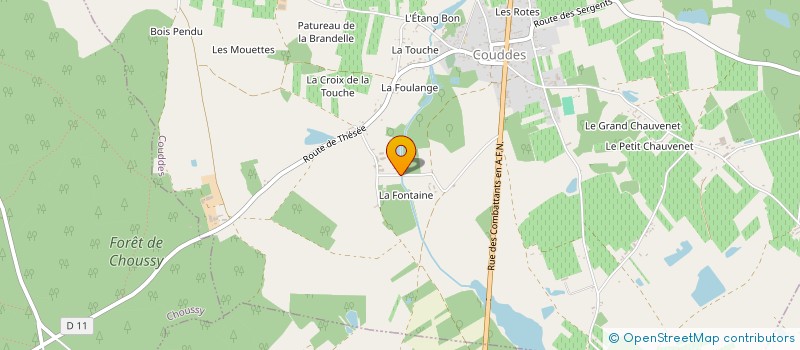 localisation de l'entreprise MONSIEUR MAXIME LIOTIER  COUDDES