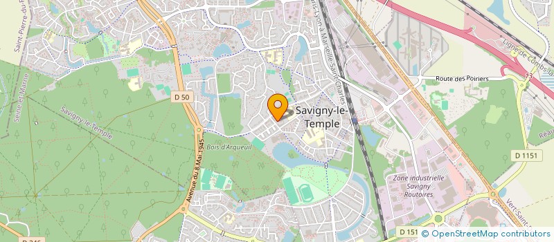 localisation de l'entreprise MONSIEUR MAXIME LOUAIL  SAVIGNY-LE-TEMPLE
