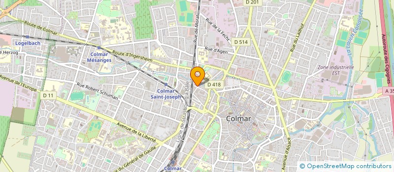 localisation de l'entreprise MONSIEUR MAXIME LUCAS  COLMAR