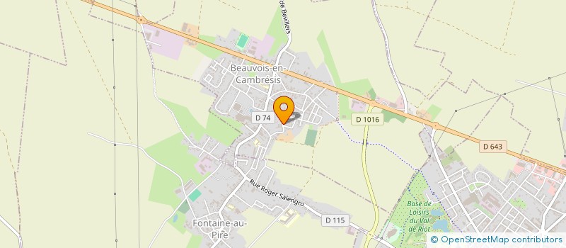 localisation de l'entreprise MONSIEUR MAXIME LUTICK  BEAUVOIS-EN-CAMBRESIS