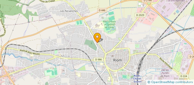 localisation de l'entreprise MONSIEUR MAXIME MACHANEK  RIOM