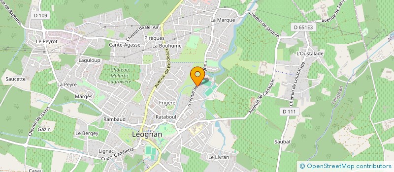 localisation de l'entreprise MONSIEUR MAXIME MADELEINE  LEOGNAN