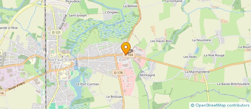 localisation de l'entreprise MONSIEUR MAXIME MADELENEAU  NORT SUR ERDRE