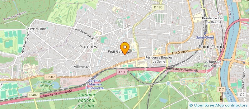 localisation de l'entreprise MONSIEUR MAXIME MAHY  GARCHES