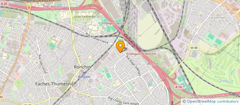 localisation de l'entreprise MONSIEUR MAXIME MAJCZAK  RONCHIN