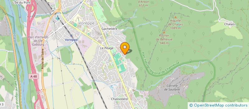 localisation de l'entreprise MONSIEUR MAXIME MAKOY  VOIRON