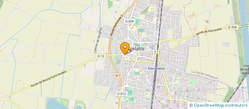 localisation de l'entreprise MONSIEUR MAXIME MALORGUE  PIERRELATTE