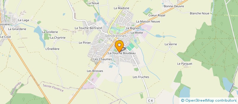 localisation de l'entreprise MONSIEUR MAXIME MANDIN  VENDRENNES