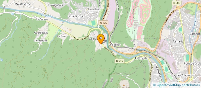 localisation de l'entreprise MONSIEUR MAXIME MANIPOU  CENDRAS