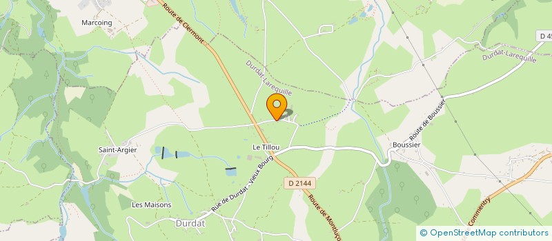 localisation de l'entreprise MONSIEUR MAXIME MARCHAND  DURDAT-LAREQUILLE