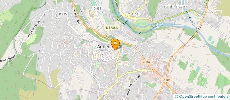 localisation de l'entreprise MONSIEUR MAXIME MARCHETTI à AUBENAS
