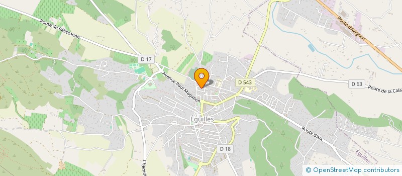 localisation de l'entreprise MONSIEUR MAXIME MARIE  EGUILLES