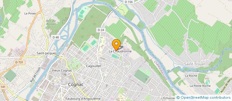 localisation de l'entreprise MONSIEUR MAXIME MARIGNY à COGNAC