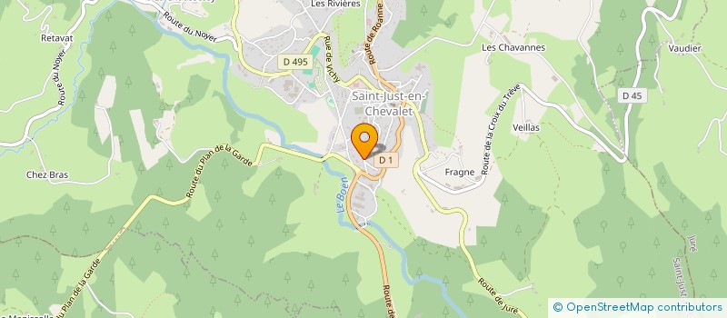 localisation de l'entreprise MONSIEUR MAXIME MARINO  SAINT-JUST-EN-CHEVALET