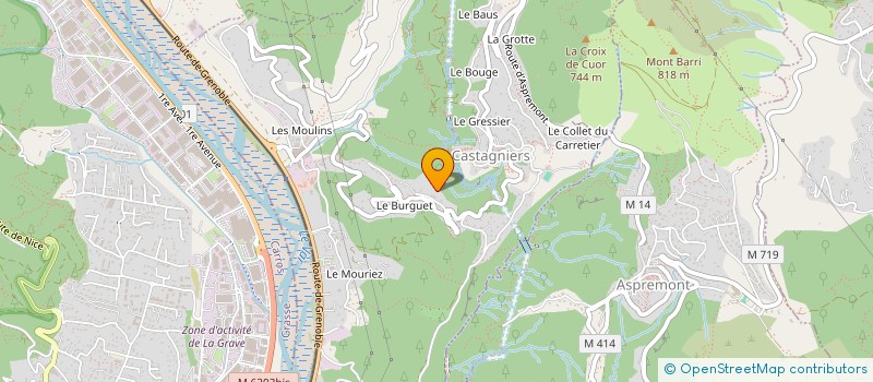 localisation de l'entreprise MONSIEUR MAXIME MARKARIAN  CASTAGNIERS