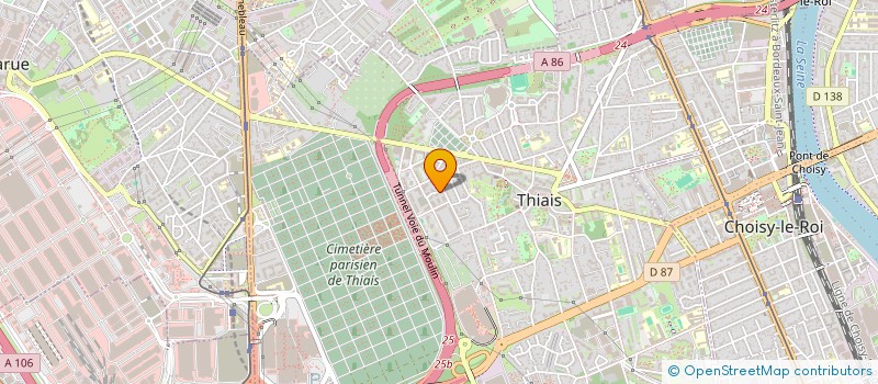 localisation de l'entreprise MONSIEUR MAXIME MARTIN  THIAIS