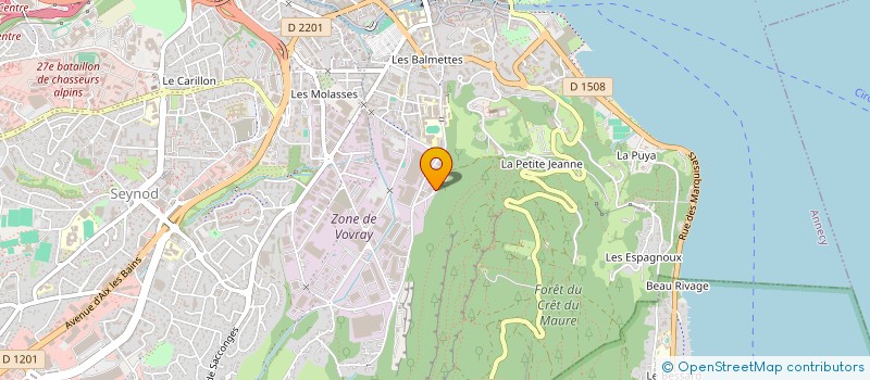 localisation de l'entreprise MONSIEUR MAXIME MARTIN à ANNECY