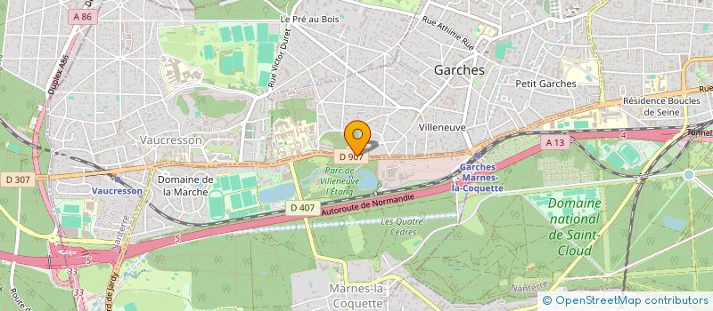 localisation de l'entreprise MONSIEUR MAXIME MARTIN à GARCHES