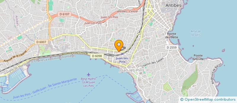 localisation de l'entreprise MONSIEUR MAXIME MARTIN à ANTIBES
