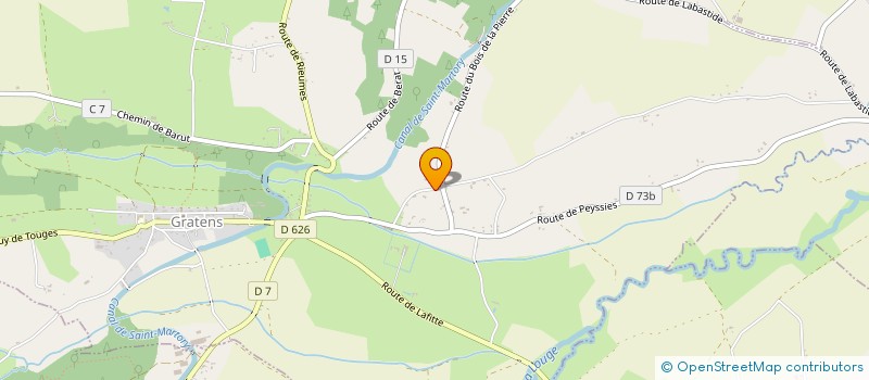 localisation de l'entreprise MONSIEUR MAXIME MARTY  GRATENS