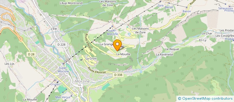 localisation de l'entreprise MONSIEUR MAXIME MARULLAZ à MORZINE