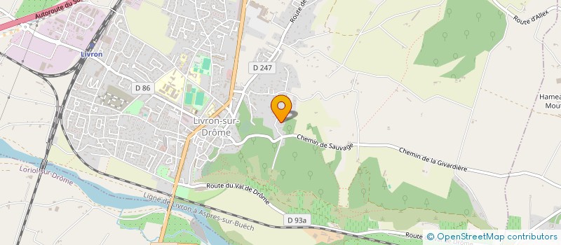 localisation de l'entreprise MONSIEUR MAXIME MATRICON  LIVRON-SUR-DROME