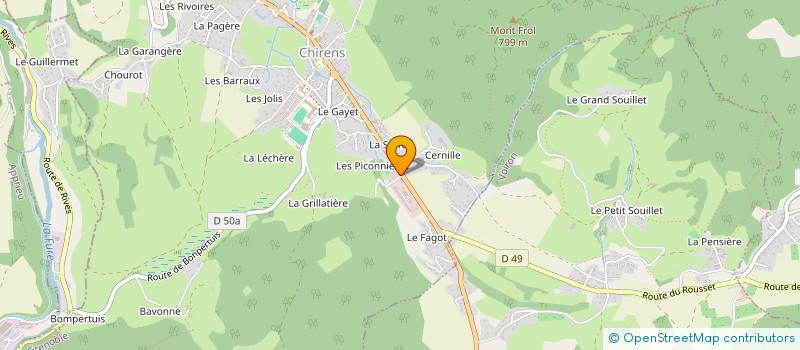 localisation de l'entreprise MONSIEUR MAXIME MAUCHAMP  CHIRENS