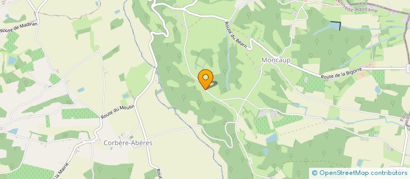 localisation de l'entreprise MONSIEUR MAXIME MAUHOURAT  MONCAUP